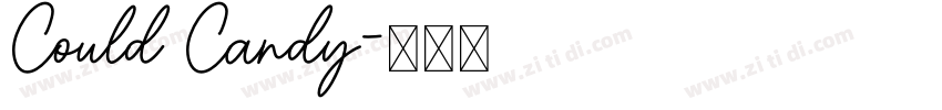 Could Candy字体转换